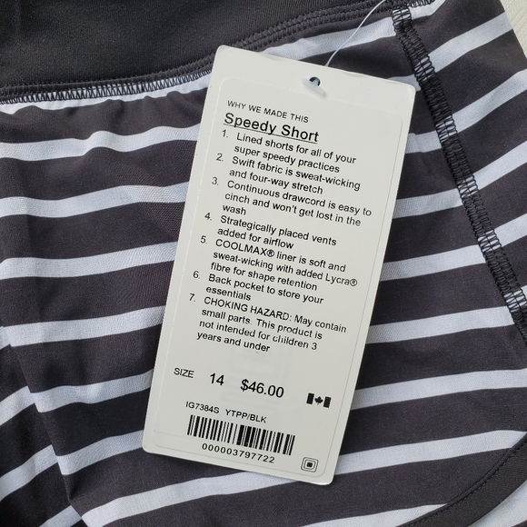 Ivivva girls 14 speedy shorts - Picture 4 of 4